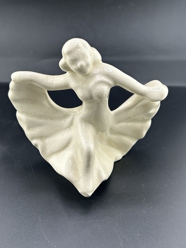 Ceramic dancing girl crackle - ceramic,